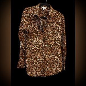 Nine West Leopard Print Women's Blouse
